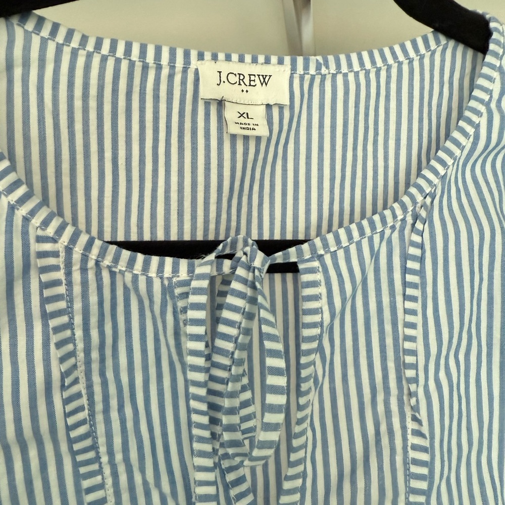 J. Crew Coral and Green Eyelet Blouses Bundle - Picture 8 of 10